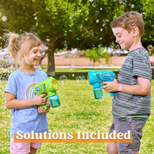 JOYIN 2 Kids Bubble Gun with 2 Bottles Refill Solution
