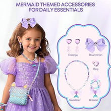 mibasies Purse for Little Girls Dress Up Jewelry Pretend Play Kids Accessories Mermaid Gifts