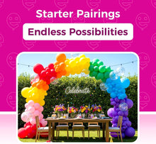 Bezente Assorted Rainbow Latex Balloons