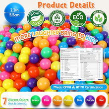 Ball Pit Balls Phthalate Free BPA Free Crush Proof Plastic