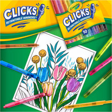 Crayola Clicks Retractable Tip Markers (10ct)