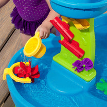 Step2 Rain Showers Splash Pond Water Table, Kids Water and Sand Activity Sensory Playset