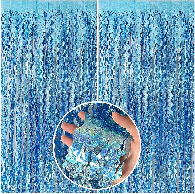 Metallic Tinsel Foil Fringe Curtain Party Backdrop