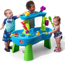 Step2 Rain Showers Splash Pond Water Table, Kids Water and Sand Activity Sensory Playset