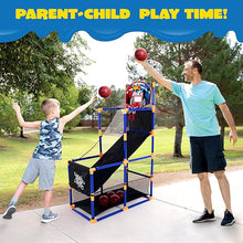 JOYIN Arcade Basketball Game Set with Hoop & 4 Balls for Kids